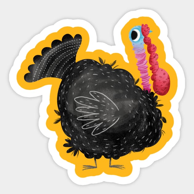 Thanksgiving Turkey Sticker by Geeksarecool